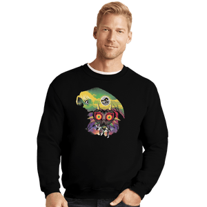 Shirts Crewneck Sweater, Unisex / Small / Black Majora's Mask