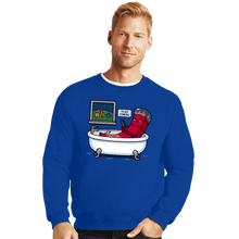 Load image into Gallery viewer, Daily_Deal_Shirts Crewneck Sweater, Unisex / Small / Royal Blue Piece On The Way
