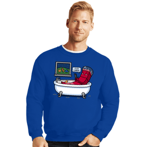 Daily_Deal_Shirts Crewneck Sweater, Unisex / Small / Royal Blue Piece On The Way