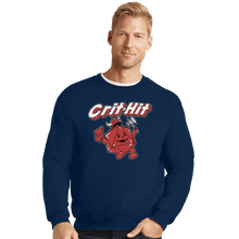 Load image into Gallery viewer, Shirts Crewneck Sweater, Unisex / Small / Navy Crit-Hit
