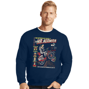 Daily_Deal_Shirts Crewneck Sweater, Unisex / Small / Navy Astonishing Adventures