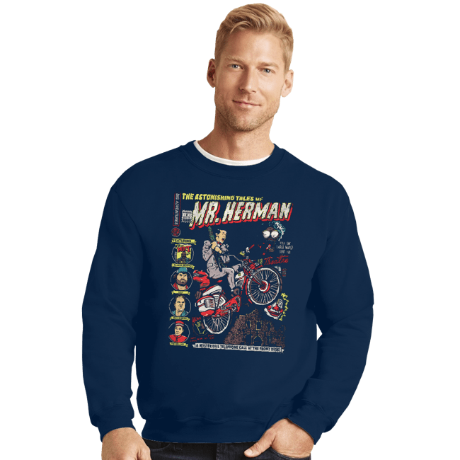 Daily_Deal_Shirts Crewneck Sweater, Unisex / Small / Navy Astonishing Adventures