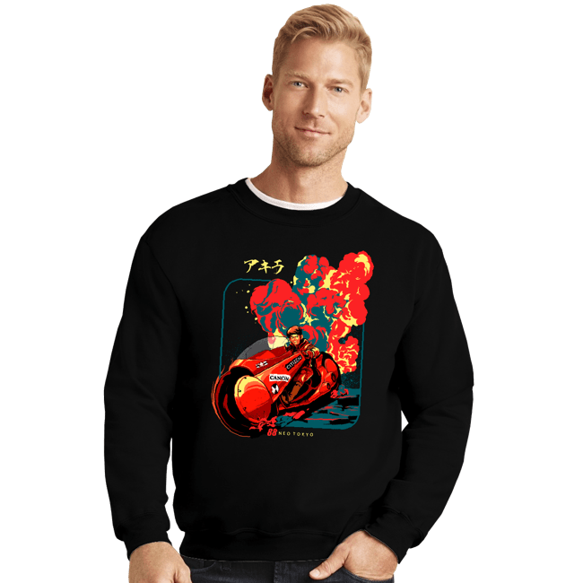 Daily_Deal_Shirts Crewneck Sweater, Unisex / Small / Black Akira 88