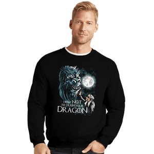 Daily_Deal_Shirts Crewneck Sweater, Unisex / Small / Black How Not To Train Your Dragon