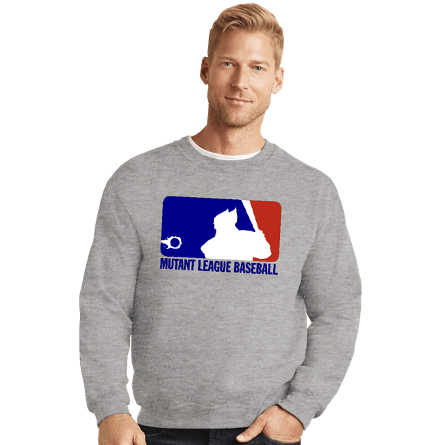 Shirts Crewneck Sweater, Unisex / Small / Sports Grey Mutant League Baseball