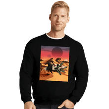 Load image into Gallery viewer, Daily_Deal_Shirts Crewneck Sweater, Unisex / Small / Black Wormrider
