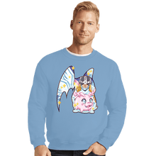 Load image into Gallery viewer, Shirts Crewneck Sweater, Unisex / Small / Powder Blue Magical Silhouettes - Patamon
