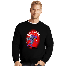 Load image into Gallery viewer, Daily_Deal_Shirts Crewneck Sweater, Unisex / Small / Black For The Sake Of Evil

