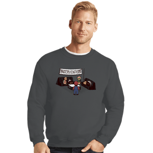 Shirts Crewneck Sweater, Unisex / Small / Charcoal Intervention
