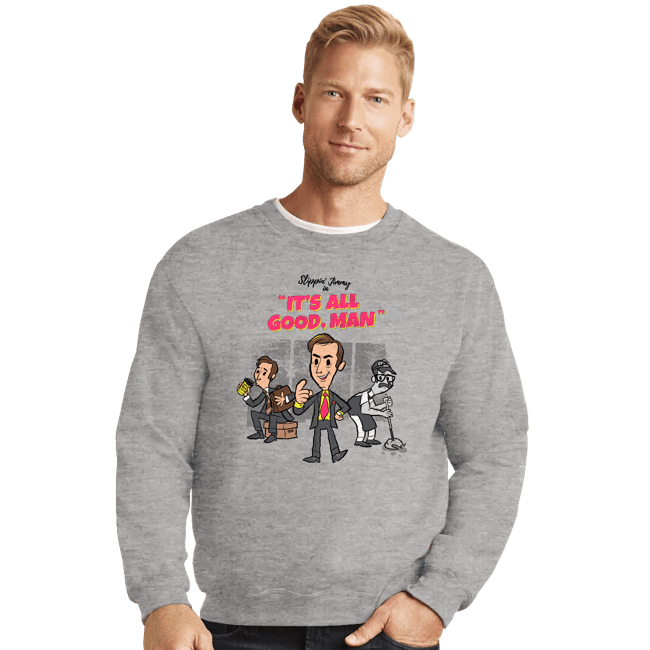 Secret_Shirts Crewneck Sweater, Unisex / Small / Sports Grey It's All Good Man
