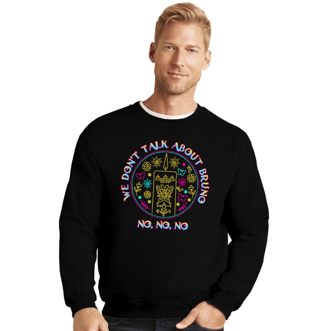 Secret_Shirts Crewneck Sweater, Unisex / Small / Black Bruno No No No