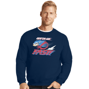 Shirts Crewneck Sweater, Unisex / Small / Navy Supersonic