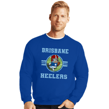 Load image into Gallery viewer, Daily_Deal_Shirts Crewneck Sweater, Unisex / Small / Royal Blue Brisbane Heelers
