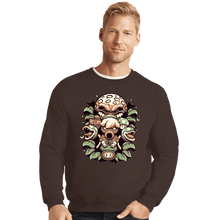 Load image into Gallery viewer, Shirts Crewneck Sweater, Unisex / Small / Dark Chocolate Retro Garden
