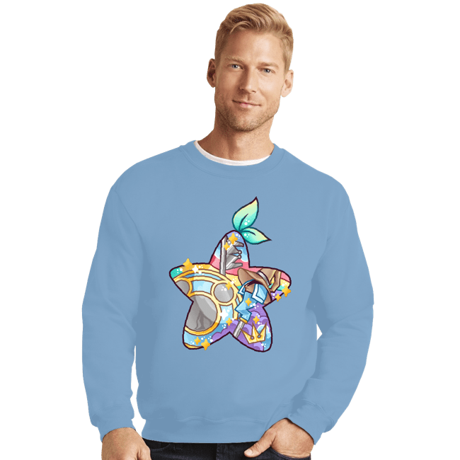 Shirts Crewneck Sweater, Unisex / Small / Powder Blue Magical Silhouettes - Paopu Fruit