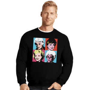 Shirts Crewneck Sweater, Unisex / Small / Black Warhol Girls