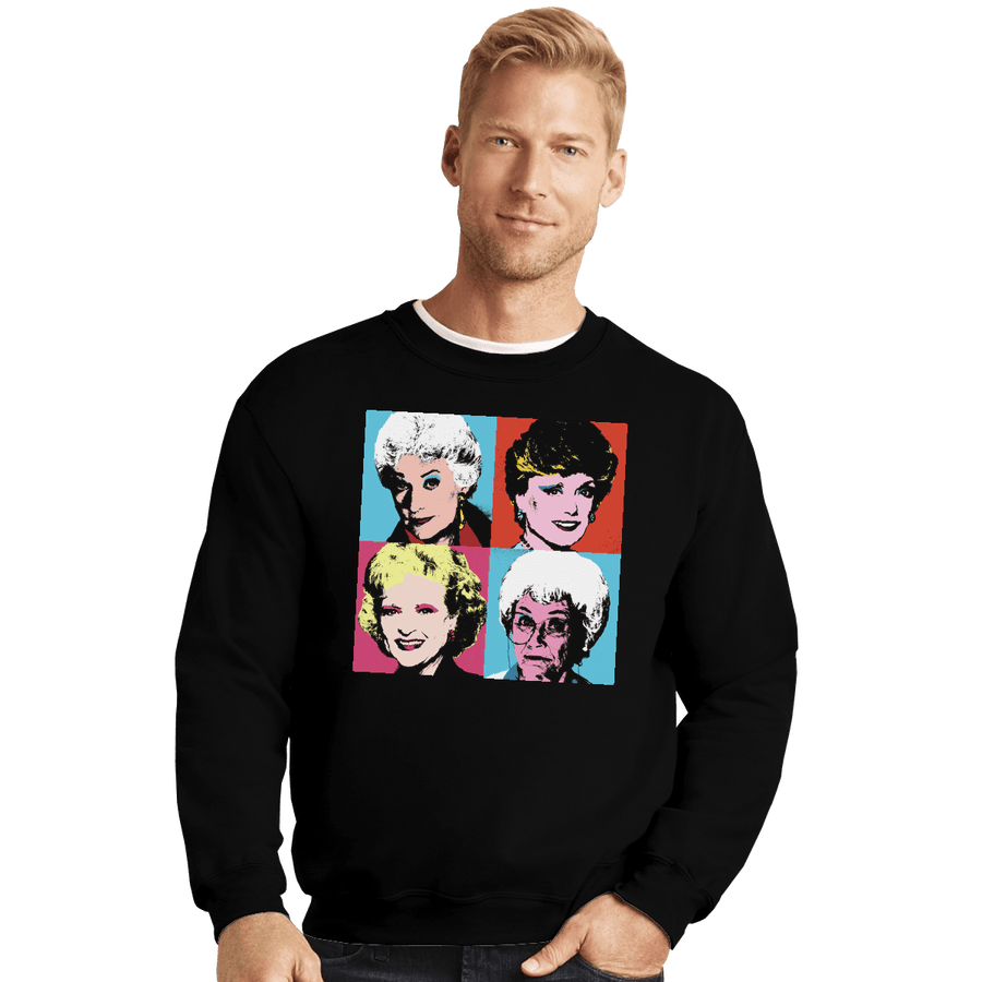Shirts Crewneck Sweater, Unisex / Small / Black Warhol Girls