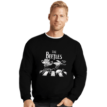 Load image into Gallery viewer, Secret_Shirts Crewneck Sweater, Unisex / Small / Black The Real Beetles
