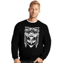 Load image into Gallery viewer, Shirts Crewneck Sweater, Unisex / Small / Black Falcon Crest
