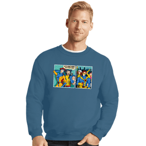 Shirts Crewneck Sweater, Unisex / Small / Indigo Blue Clueless Scotty