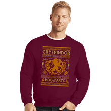 Load image into Gallery viewer, Shirts Crewneck Sweater, Unisex / Small / Maroon GRYFFINDOR Sweater
