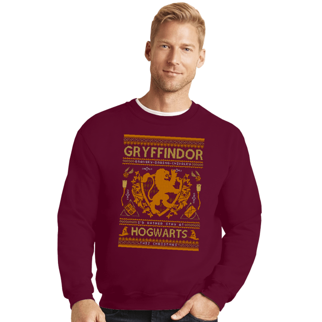 Shirts Crewneck Sweater, Unisex / Small / Maroon GRYFFINDOR Sweater