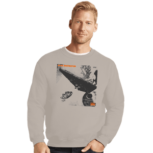 Shirts Crewneck Sweater, Unisex / Small / Sand Star Destroyer