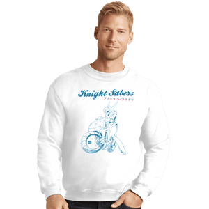 Shirts Crewneck Sweater, Unisex / Small / White Knight Sabers