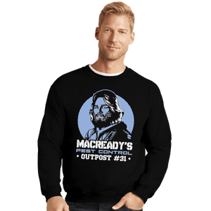 Shirts Crewneck Sweater, Unisex / Small / Black Macready's Pest Control