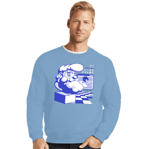 Secret_Shirts Crewneck Sweater, Unisex / Small / Powder Blue Light Wave