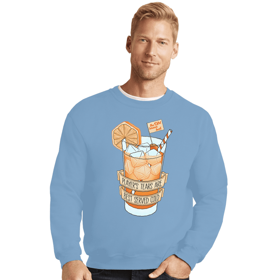 Shirts Crewneck Sweater, Unisex / Small / Powder Blue Player's Tears