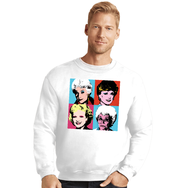 Secret_Shirts Crewneck Sweater, Unisex / Small / White Warhol Golden Girls