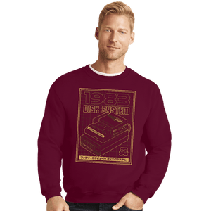 Secret_Shirts Crewneck Sweater, Unisex / Small / Maroon Disk System