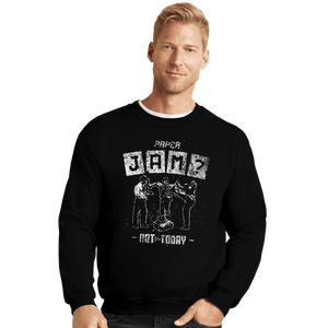 Secret_Shirts Crewneck Sweater, Unisex / Small / Black Paper Jam Tee