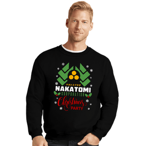 Daily_Deal_Shirts Crewneck Sweater, Unisex / Small / Black Nakatomi Christmas
