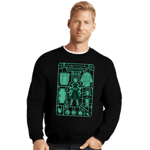 Daily_Deal_Shirts Crewneck Sweater, Unisex / Small / Black Tanjiro Model Sprue