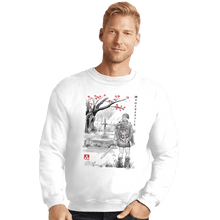 Load image into Gallery viewer, Shirts Crewneck Sweater, Unisex / Small / White A Link To The Sumi-e

