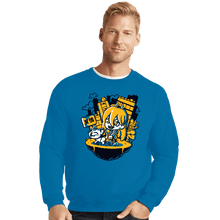 Load image into Gallery viewer, Daily_Deal_Shirts Crewneck Sweater, Unisex / Small / Sapphire Chainsaw Power
