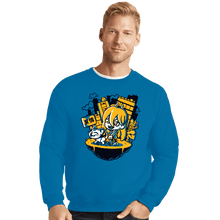 Load image into Gallery viewer, Daily_Deal_Shirts Crewneck Sweater, Unisex / Small / Sapphire Chainsaw Power
