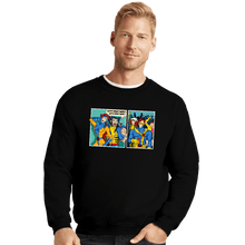 Load image into Gallery viewer, Secret_Shirts Crewneck Sweater, Unisex / Small / Black He Doesn&#39;t Know

