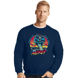 Secret_Shirts Crewneck Sweater, Unisex / Small / Navy Retro Cobra