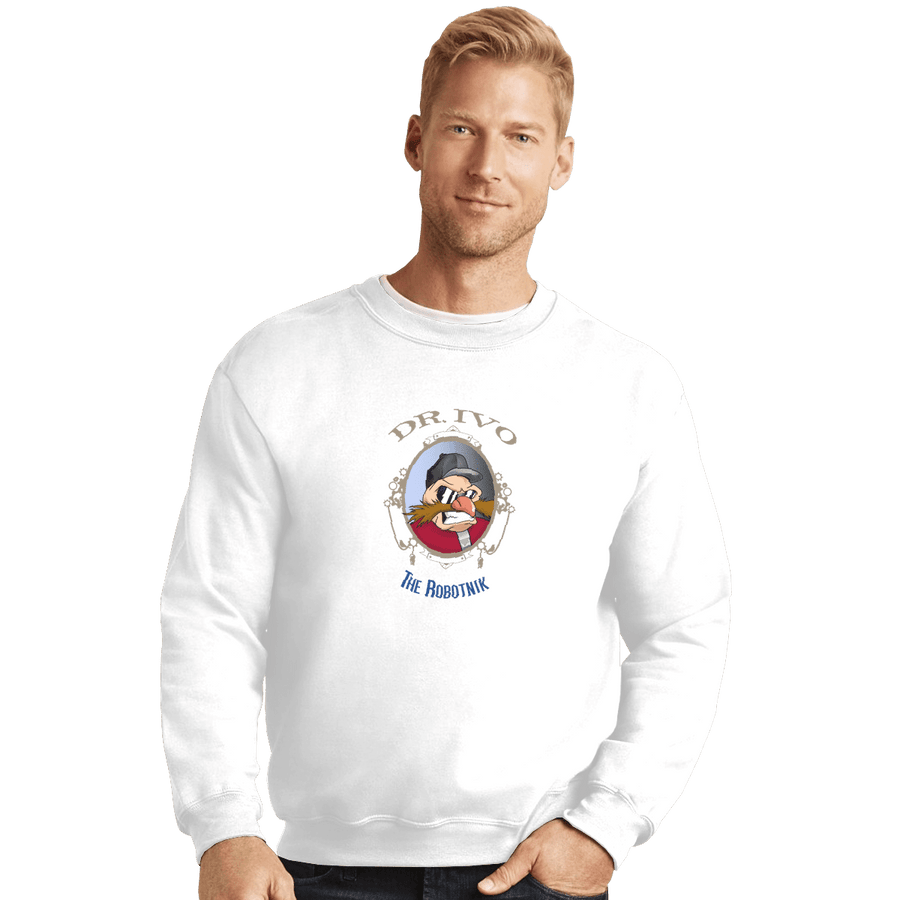 Shirts Crewneck Sweater, Unisex / Small / White The Robotnik
