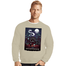 Load image into Gallery viewer, Daily_Deal_Shirts Crewneck Sweater, Unisex / Small / Sand Visit The Bathhouse
