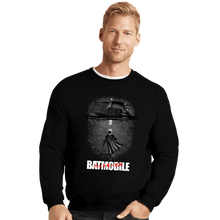 Load image into Gallery viewer, Daily_Deal_Shirts Crewneck Sweater, Unisex / Small / Black To The Batmobile
