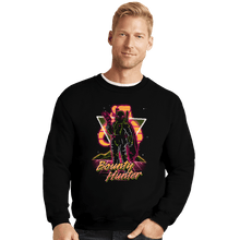 Load image into Gallery viewer, Shirts Crewneck Sweater, Unisex / Small / Black Retro Bounty Hunter
