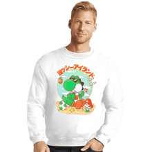 Load image into Gallery viewer, Daily_Deal_Shirts Crewneck Sweater, Unisex / Small / White Yoshi Vacation
