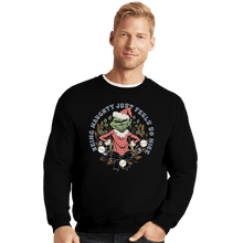 Load image into Gallery viewer, Daily_Deal_Shirts Crewneck Sweater, Unisex / Small / Black Naughty Grinch
