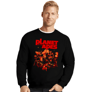 Shirts Crewneck Sweater, Unisex / Small / Black Planet Of The Apes