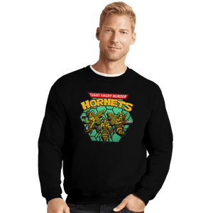 Shirts Crewneck Sweater, Unisex / Small / Black Murder Hornets