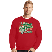 Load image into Gallery viewer, Daily_Deal_Shirts Crewneck Sweater, Unisex / Small / Red Buddy Droid
